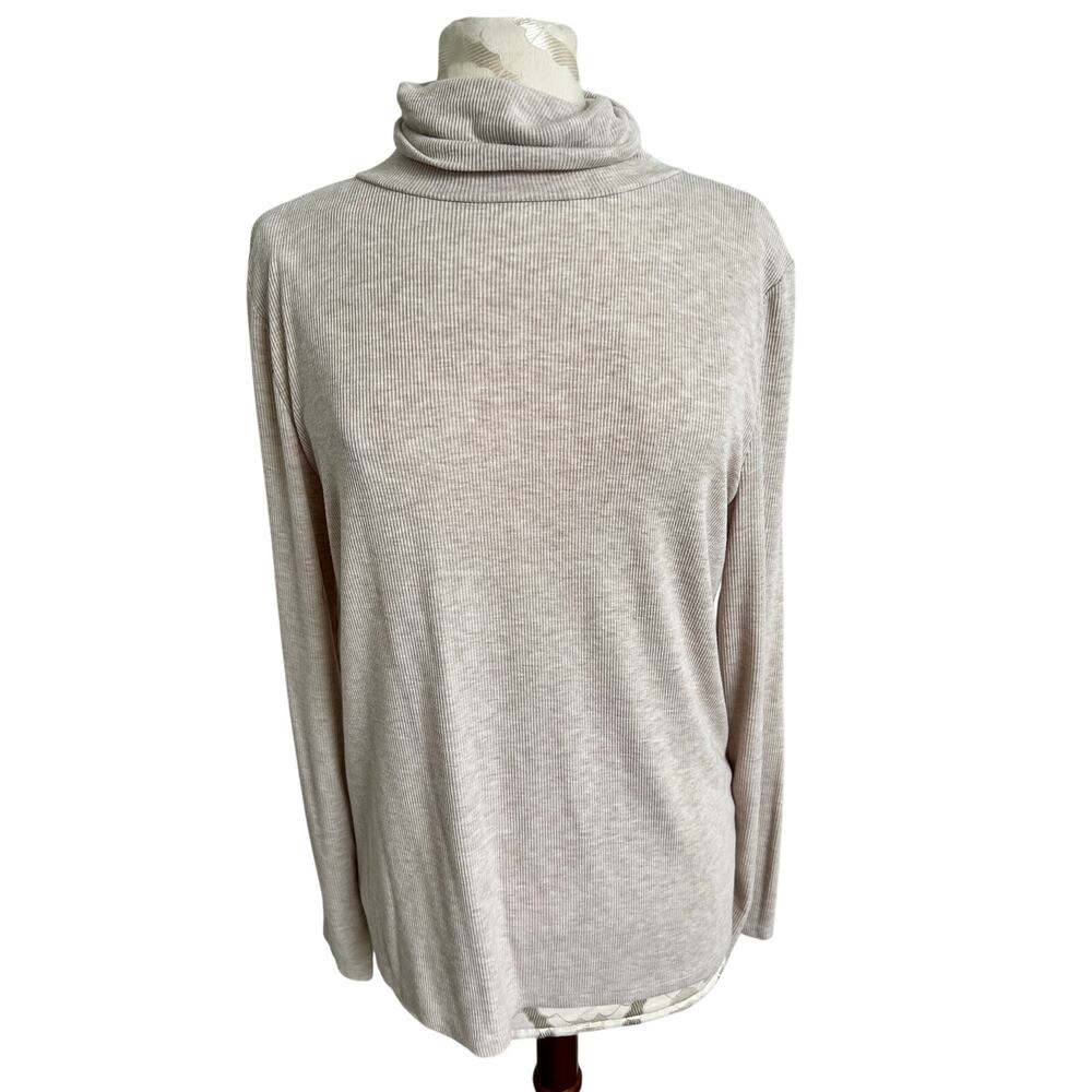 Loft Turtleneck Long Sleeve Knit Sweater Large